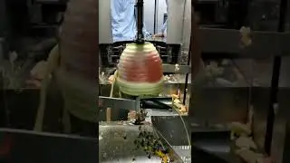 How to peel watermolon fast Commerical watermelon peeler machine
