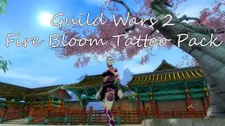 Guild Wars 2 - Fire Bloom Tattoo Pack & Dyes