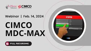 CIMCO MDC-Max Webinar