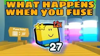 WHAT HAPPENS WHEN YOU FUSE 12 NOOB -Pet Simulator X Roblox
