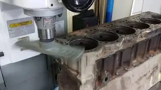 Фрезеровка блока CUMMINS 19C l6