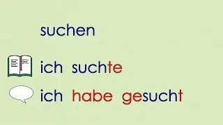 Deutsch lernen Grammatik 20: ich kaufte ...  Verben Vergangenheit (Präteritum)
