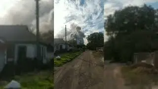 Произошёл мощный взрыв, На ж/д станции Карань в Донецкой области