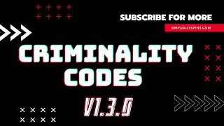 Roblox Criminality Codes V1 3 0