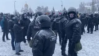 Акция 23 января в поддержку Алексея Навального в Самаре