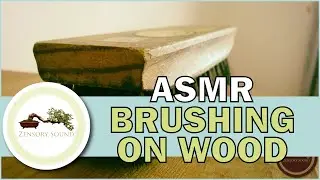 Brush ASMR Sounds on Wood with Binaural Beat Theta Waves