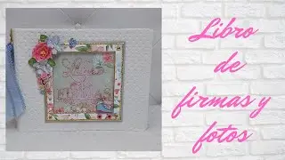LIBRO DE FIRMAS Y FOTOS COMUNIÓN NIÑA