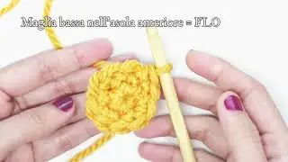 🧶Cosa significa FLO (Front loop only)  in Inglese ?  Lezione #7 #uncinetto