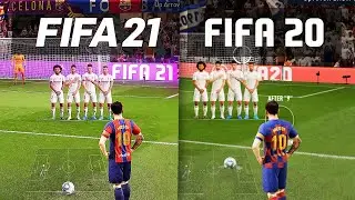 FIFA 21 VS FIFA 20 - GAMEPLAY DIFFERENCES!
