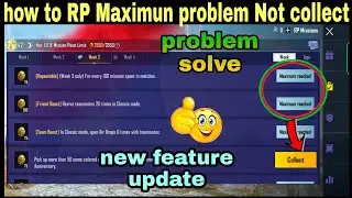 RP Mission Maximum reached Problem PUBG mobile AUR Bgmi | How to Solve  RP Mission Maximum reached