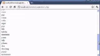 PHP & MySQL Pagination part 1