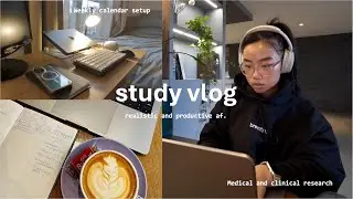 The most PRODUCTIVE study days in my life 📚 | 6:00am days, weekly calendar, cafe studying, meal prep