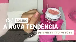 Gel sólido no molde f1 e primeiras impressões
