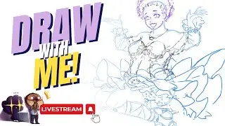 Draw with me || Inking in Clip Studio Paint