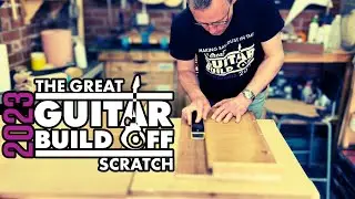 Electric Guitar Body Glue Up Great Guitar Build Off 2023 #GGBO23 Scratch Build