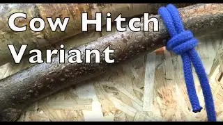 Cow Hitch Variant. Easy step by step instructions.