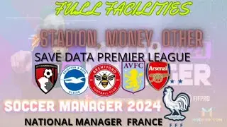SAVE DATA SOCCER MANAGER FULL FACILITIES, MONEY