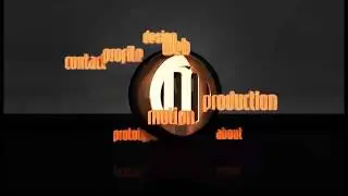 Logo Menu Contact Animation 3D