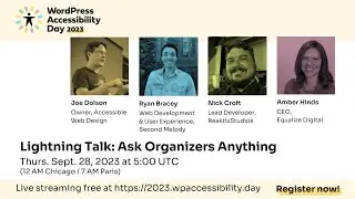 WordPress Accessibility Day 2023 Ask Organizer Anything