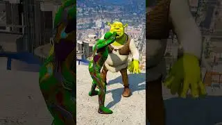GTA V GREEN IRON MAN KILLS SHREK 😲| 