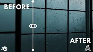 Free Realistic Glass Shader and Droplets For Blender
