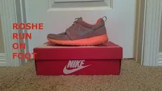 NIKE ROSHE RUN ON FOOT+REVIEW