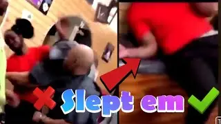 Guy Gets Knocked out At the Shop