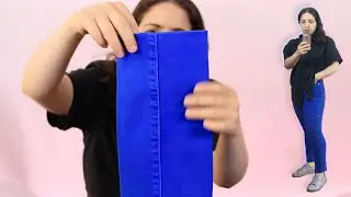 Invisible Hem 👖 Clothing Hack - DIY Tutorial - Fashion Design - Emily Keller - #howtohemjeans #diy