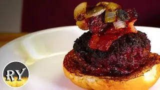 The Wow Burger Grilled On The Weber Kettle