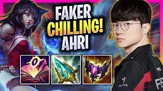 FAKER CHILLING WITH AHRI! - T1 Faker Plays Ahri MID vs Leblanc! | Season 2025