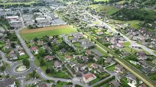 Thyez - France  View from the drone