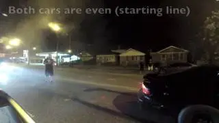 Evo 9 vs Turbo Trans Am - DIG RACE!! $$$