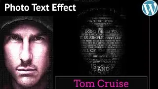 Elementor Photo Text Effect Tutorial | WordPress Builder
