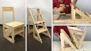 Very Easy Ladder Chair to Make - Woodworking Tutorial