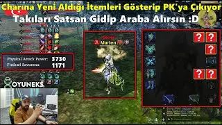 Marlen - Charına Yeni Aldığı İtemleri Gösterip PK'ya Çıkıyor | Takılarla Araba Alınır :D Rise Online