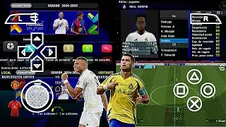 eFootball PES 2025 PPSSPP New Transfer Chelito Version Real Face & Kits Update Camera Best Graphics