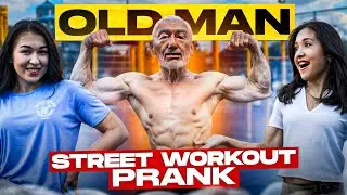 Old Man Street Workout! PRANK