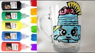 Coloring Claudia Cake Shopkins from Season Eight  Glass Art for Kids