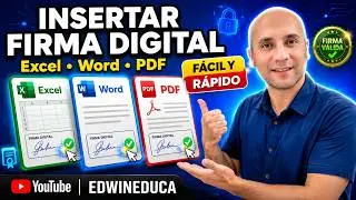 ✅Como insertar una Firma Digital en Excel, Word y PDF, sin escanear ni imprimir.👌!!!FÁCIL!!!