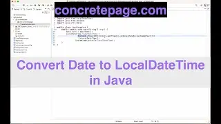 Convert Date to LocalDateTime in Java