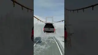 Cars vs Broken Bridge 