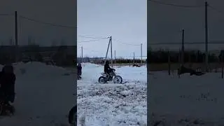 питбайк sssr atom 125 зимой