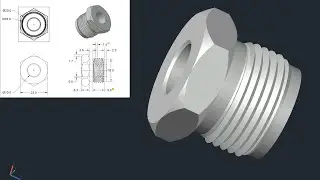 Autocad 3D, 3D Modeling, how to drawing connector fitting, Autodesk, sketches