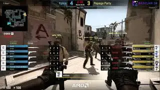 BaseLAN 34 - CS:GO - Epics vs Pepega Party - Map 1 Mirage