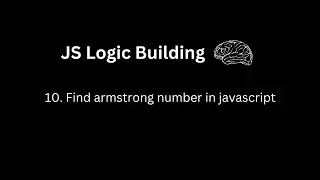 Armstrong number in javascript