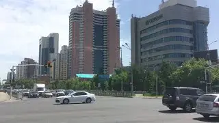 Respulika Avenue Nur-Sultan Astana Kazakhstan 4k