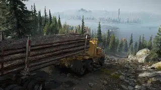 Snowrunner - Delivering logs across the Smithville Dam Reservoir