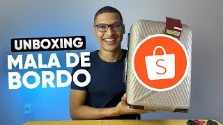 UNBOXING: MALA DE BORDO SUPER BARATA NA SHOPEE