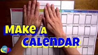 Learn How to Make a Calendar | DIY Math for Kids