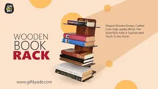 Wooden Bookcase For Home & Office | Space Saving Book Rack | Freestanding Books Holder (DIY) | GKD